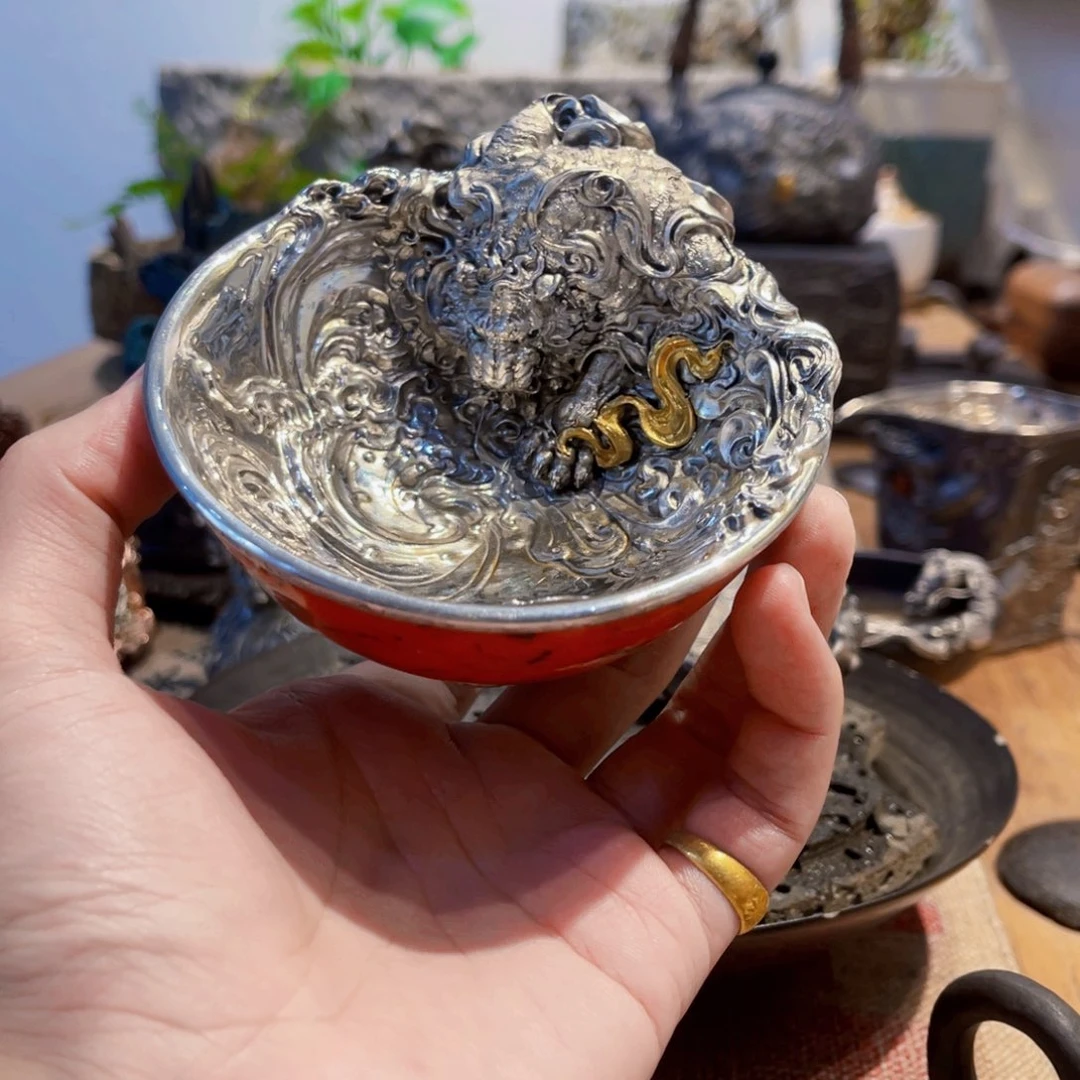 X****茶宠红色内保主人杯老虎