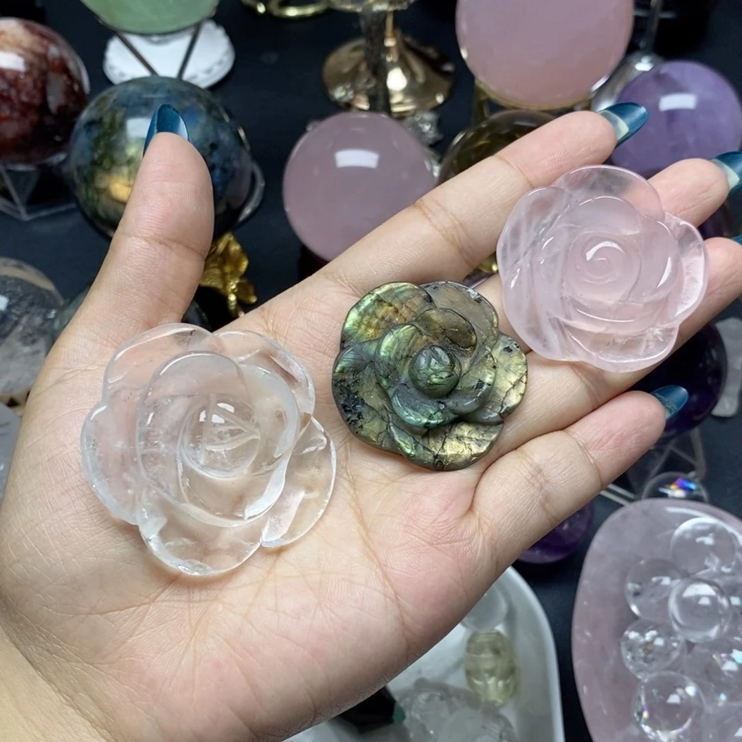 未镶嵌珠宝半成品水晶C***_打孔不退换