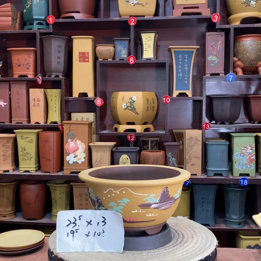 紫砂艺术紫砂花盆