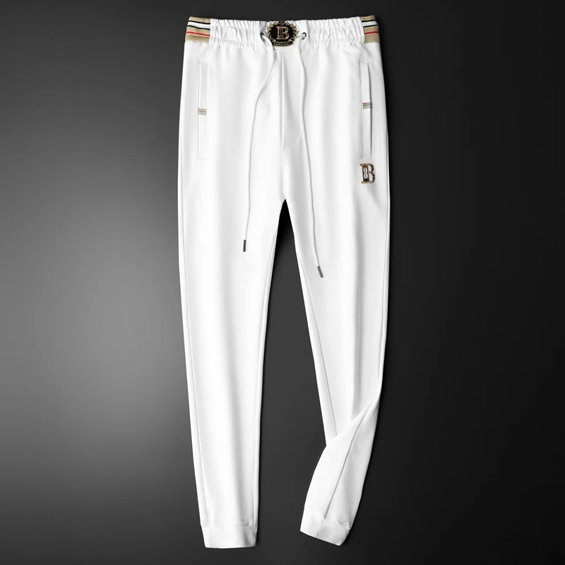 狄佛蒙特春季新款潮牌束脚运动裤欧货男士修身小脚休闲裤大码卫裤