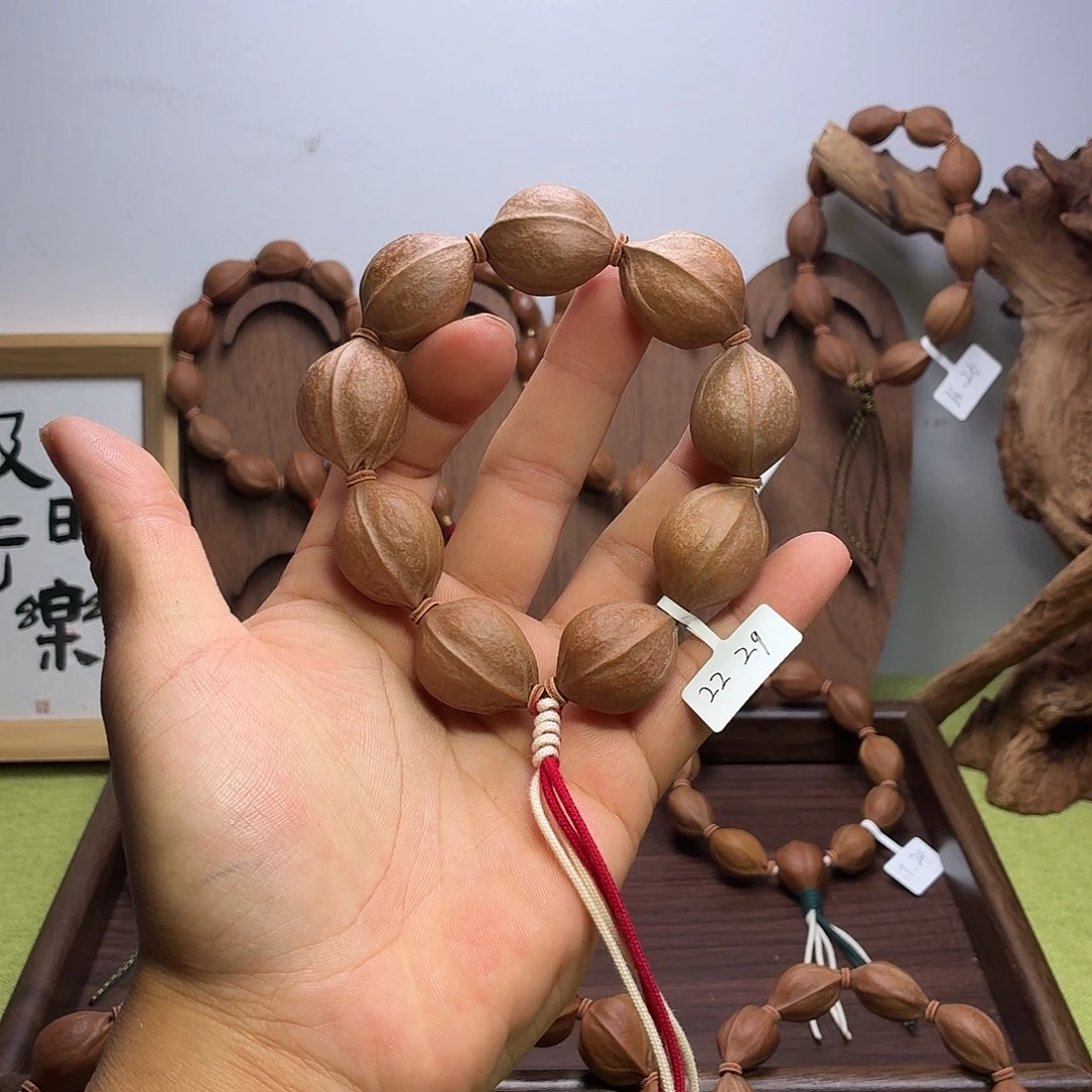 橄榄核手串/手链原生态梅林铁核22.29饱满