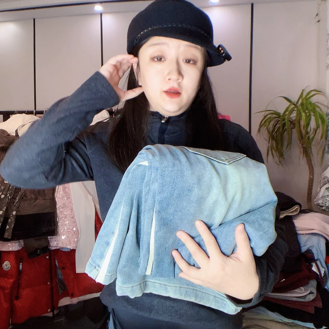 【闪购商品】北*ღ蓝色牛仔xl