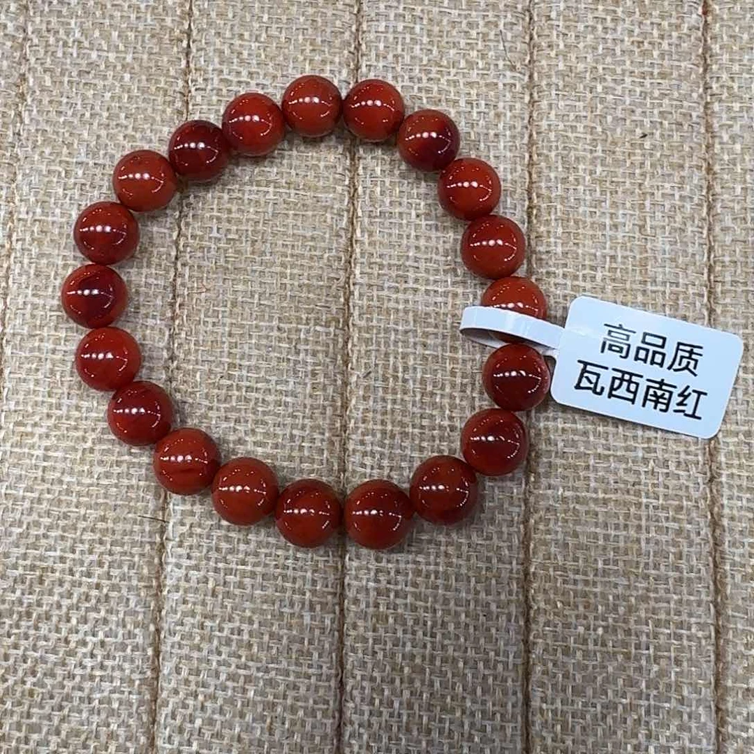 手链未镶嵌南红玛瑙手串原矿南红瓦西高品质9mm
