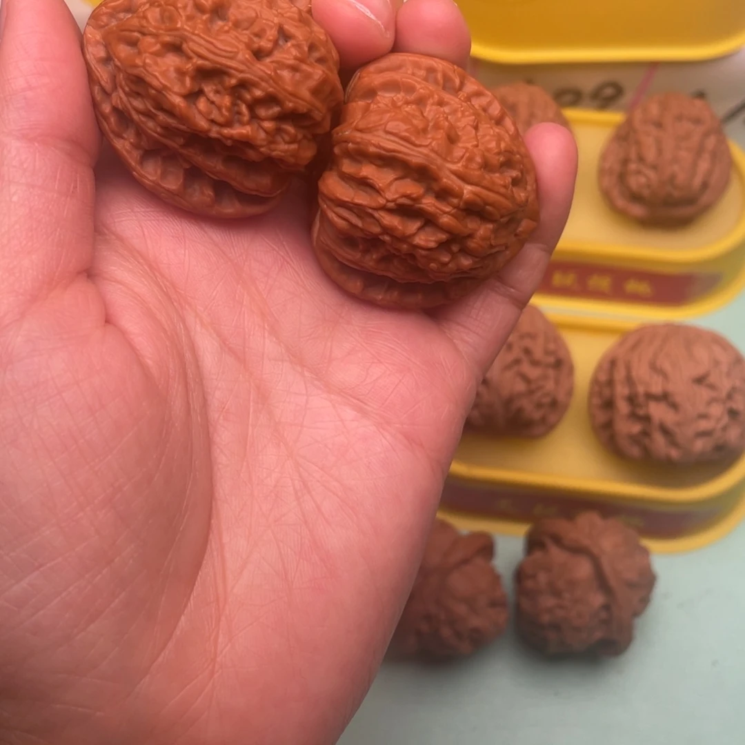 吊坠文玩核桃三角白37