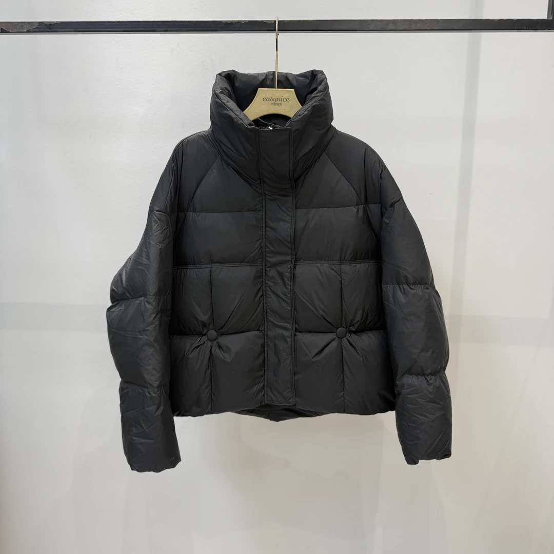 【麦丝】休闲时尚百搭宽松显瘦加厚保暖立领羽绒服外套 AW-3128