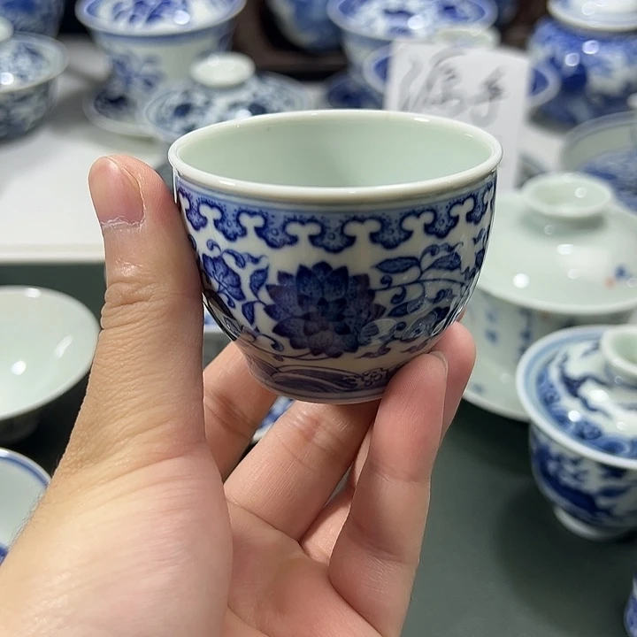 微瑕柴窑点工缠枝花卉