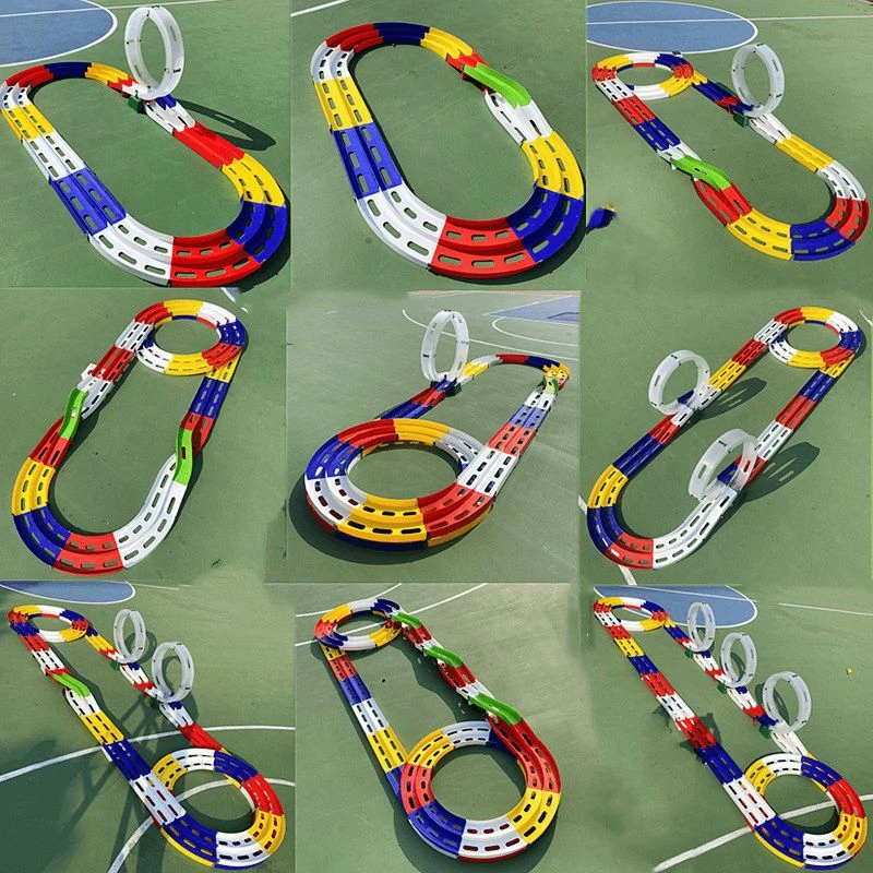 【高品质】商场游乐园大型设计两轨赛道四驱车活动竞赛飞环圈转