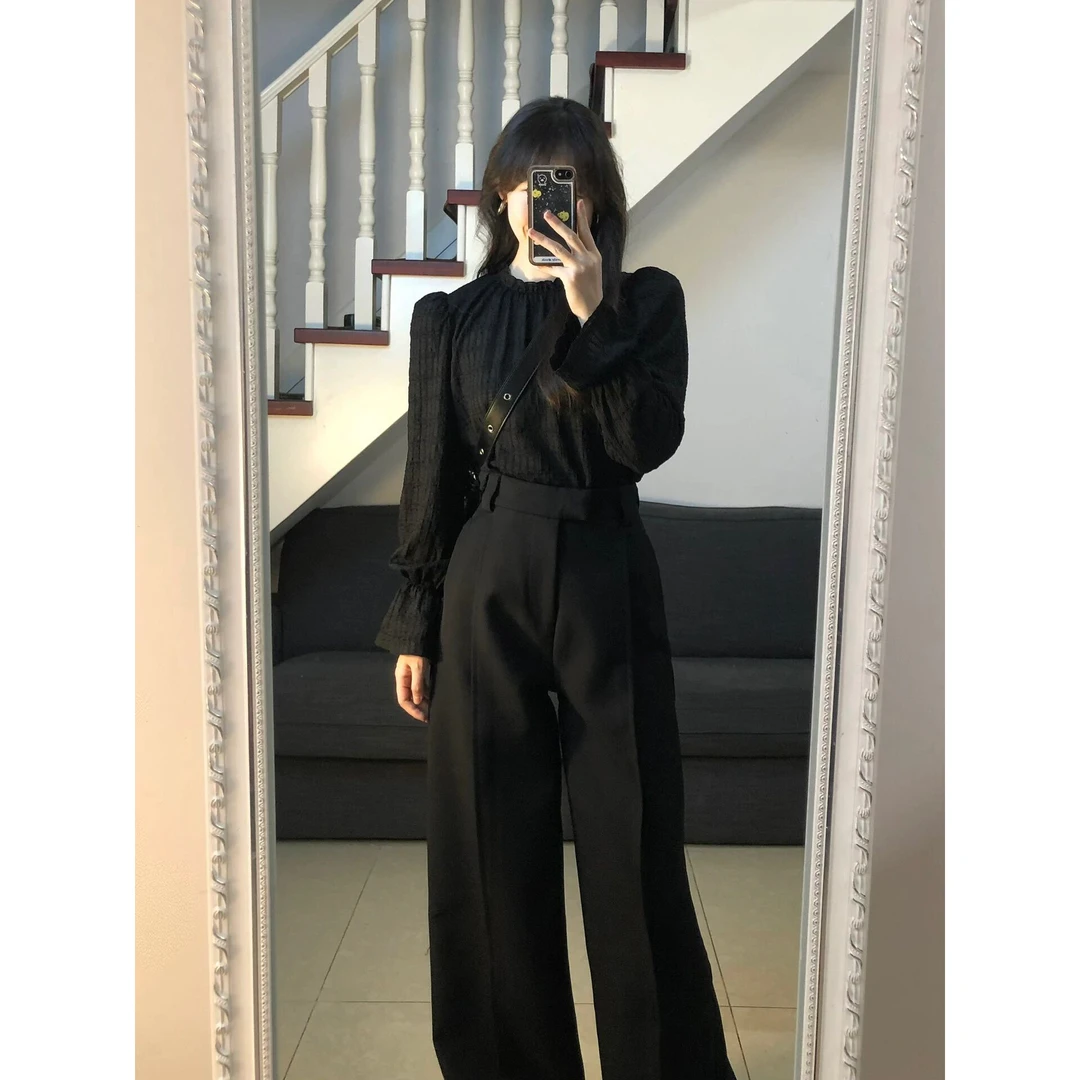 茶系穿搭一整套女装早秋季2023新款韩剧盐系轻熟气质名媛两件套装