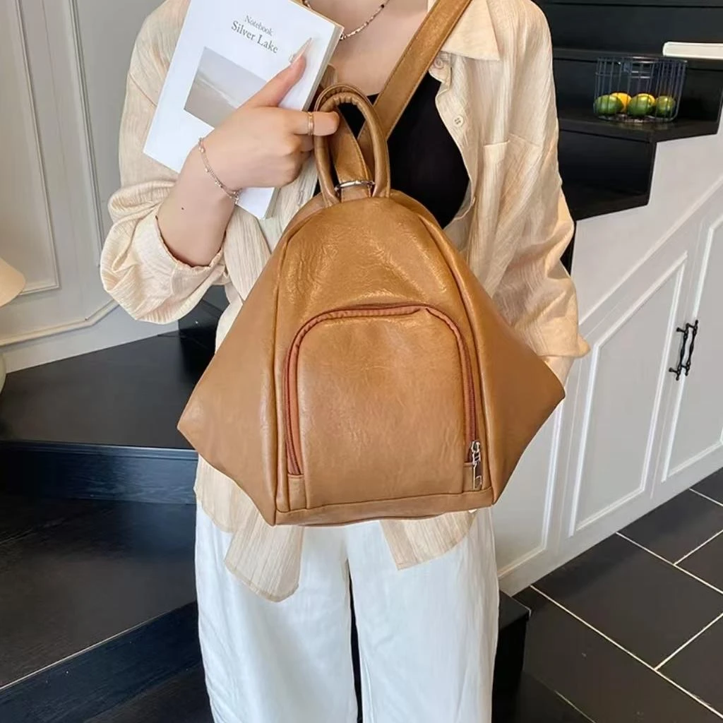 2025新款多功能双肩包可折叠耐磨中性风通勤风斜挎包单肩大容量