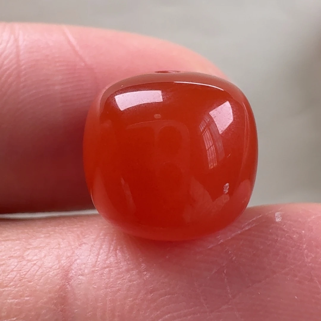 南红玛瑙未镶嵌老型单珠11.5*10.5