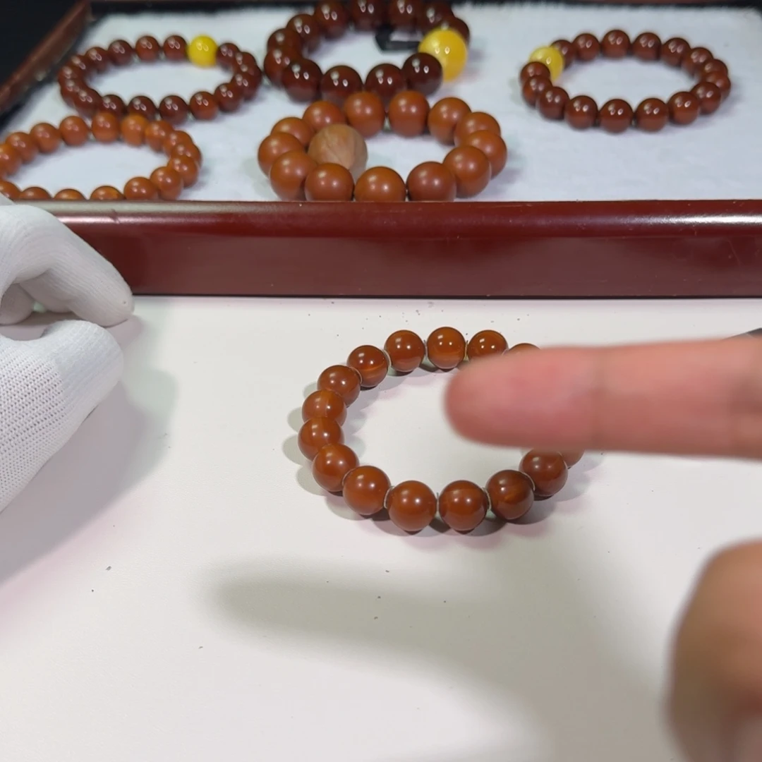 远***橄榄核手串/手链1.3南山小红核精品