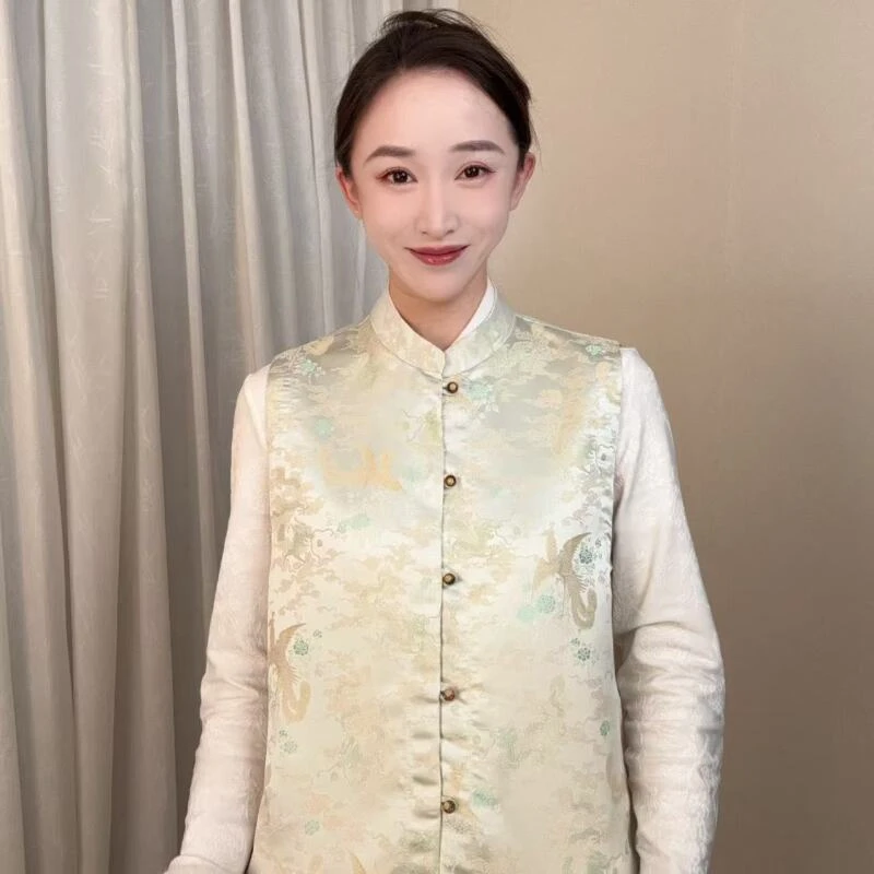 【龙凤呈祥】2024新中式双面穿国风宋锦马甲ZH-188