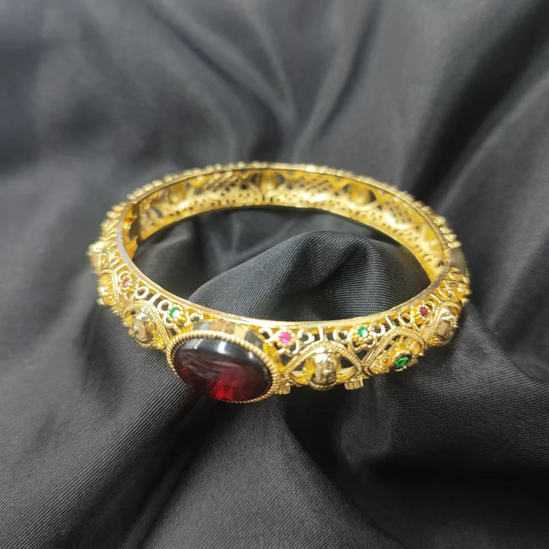 灵草药珀设计手镯 S1202