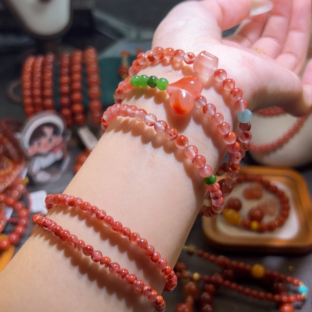 未镶嵌手串南红玛瑙5mm