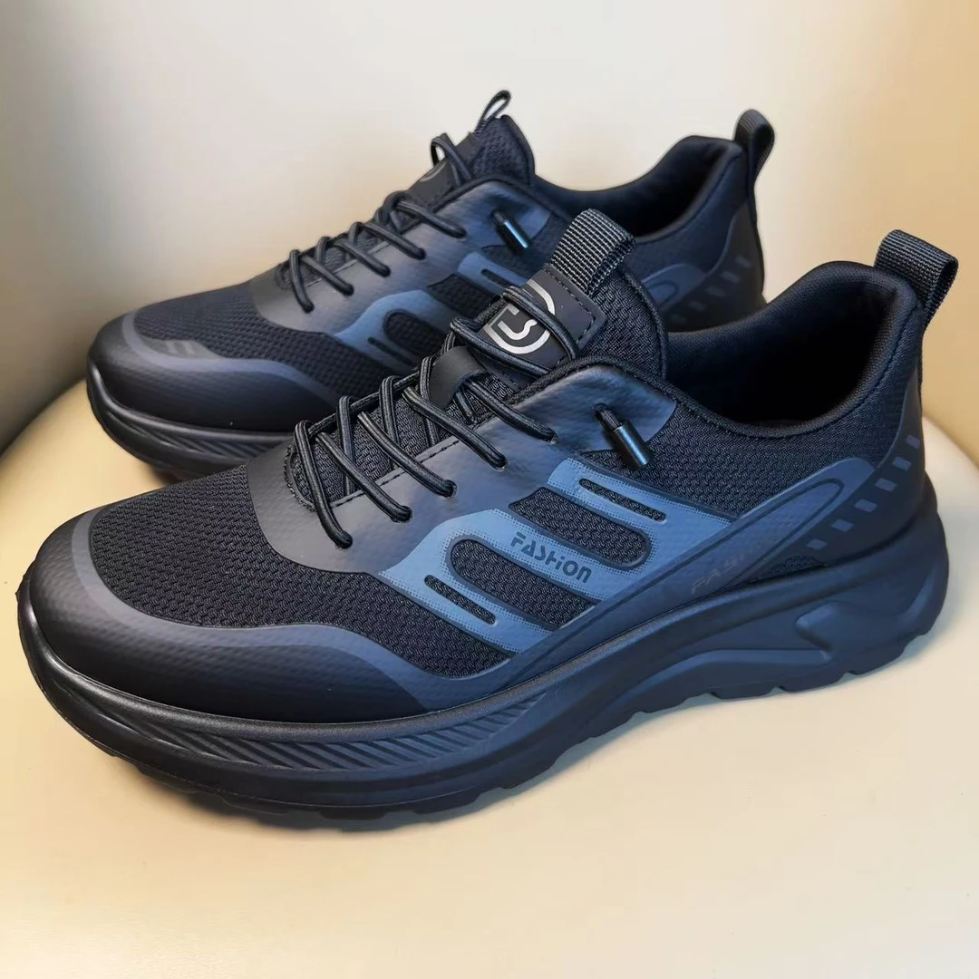 广州手工男鞋春夏款运动男鞋厚底低帮透气单鞋9009