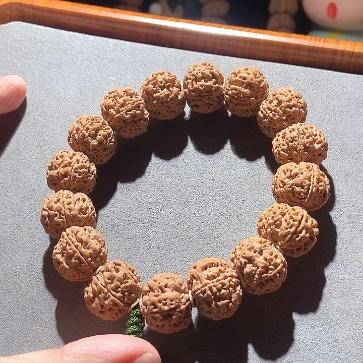 金刚菩提吊坠原生态矮桩双龙梅花19mm