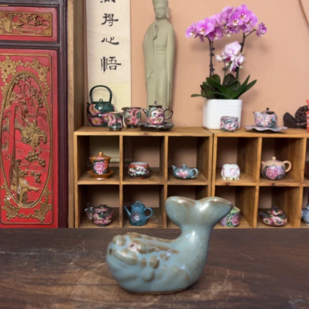 柴烧纯手工手绘陶瓷
