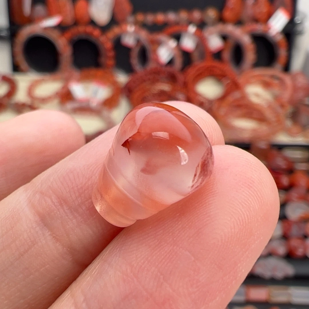 南红玛瑙未镶嵌颈饰三通