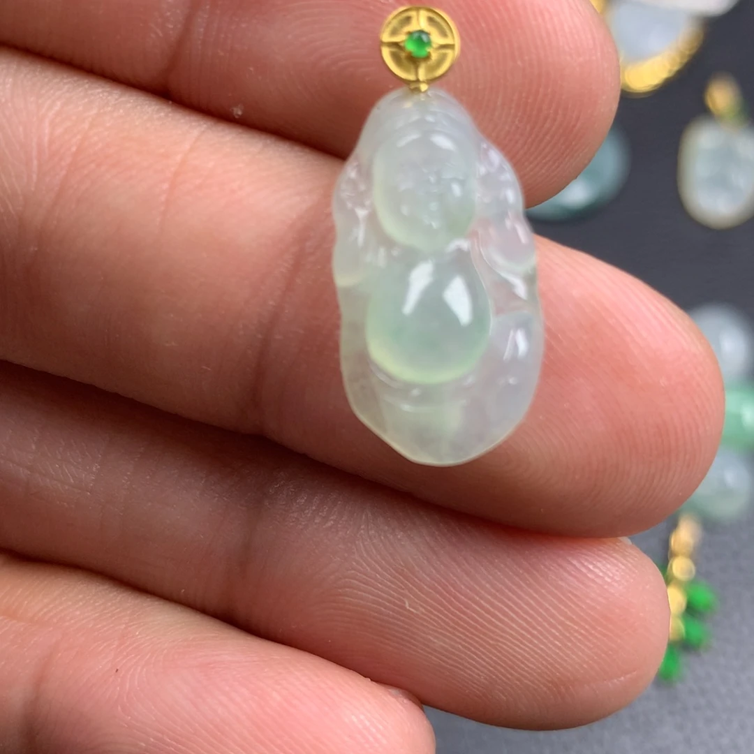 【闪购商品】翡翠18K金镶嵌颈饰翡翠