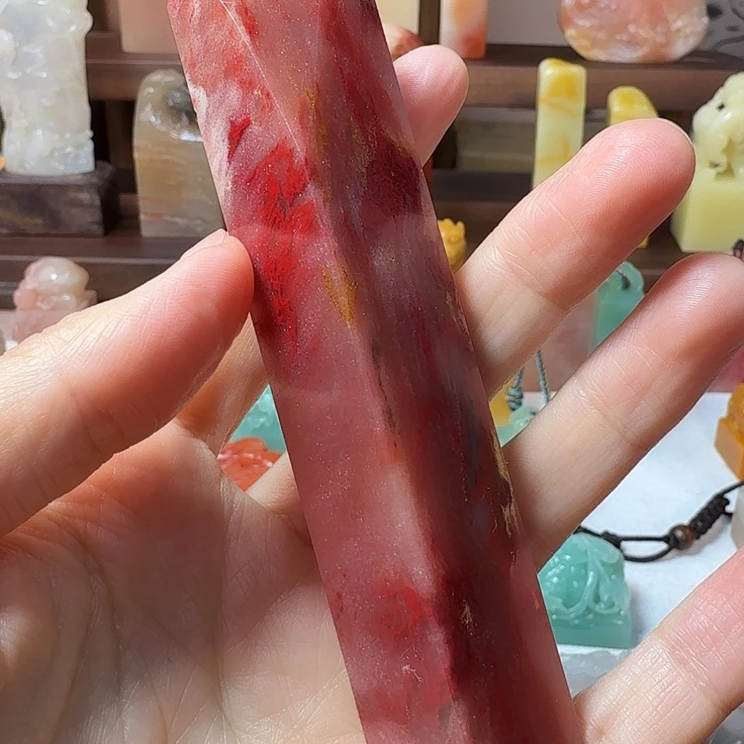 C***y寿山石印石巴林石鸡血