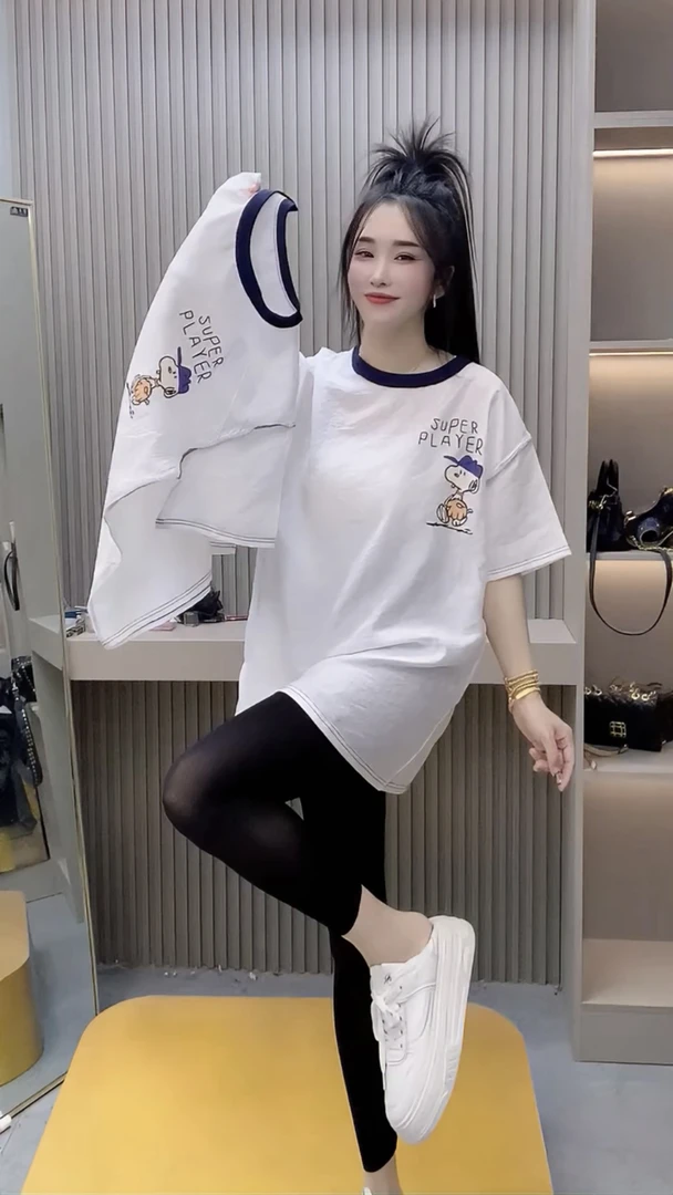 欧货2025夏季新款卡通史努比刺绣短袖T恤女休闲百搭显瘦圆领上衣