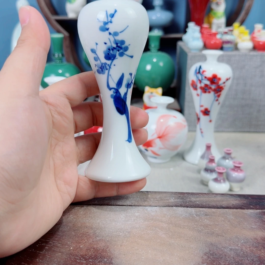 陶瓷手工小花器摆件