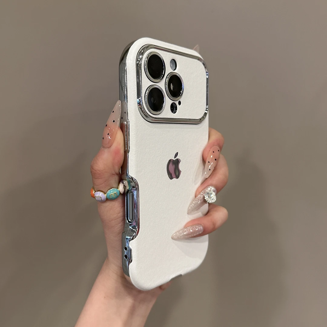 大视窗翻毛皮适用苹果16promax手机壳新款iPhone15Pro小众14/11软