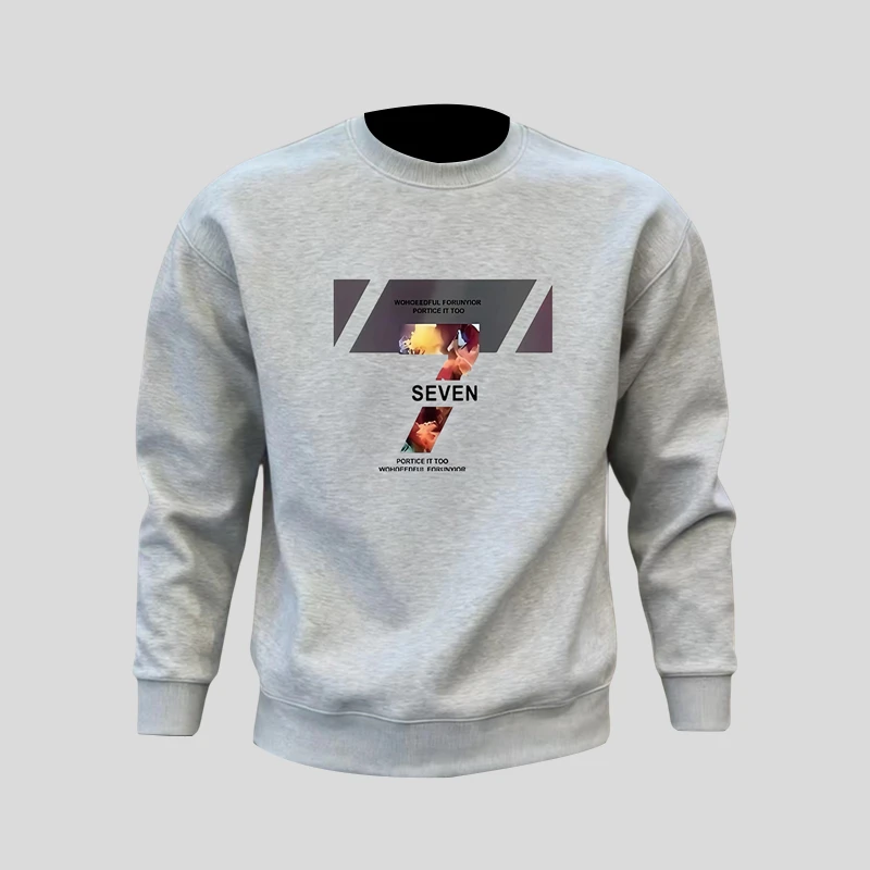 ohmmayby美式重磅圆领卫衣男款秋冬潮牌痞帅时尚轻奢休闲长袖上衣