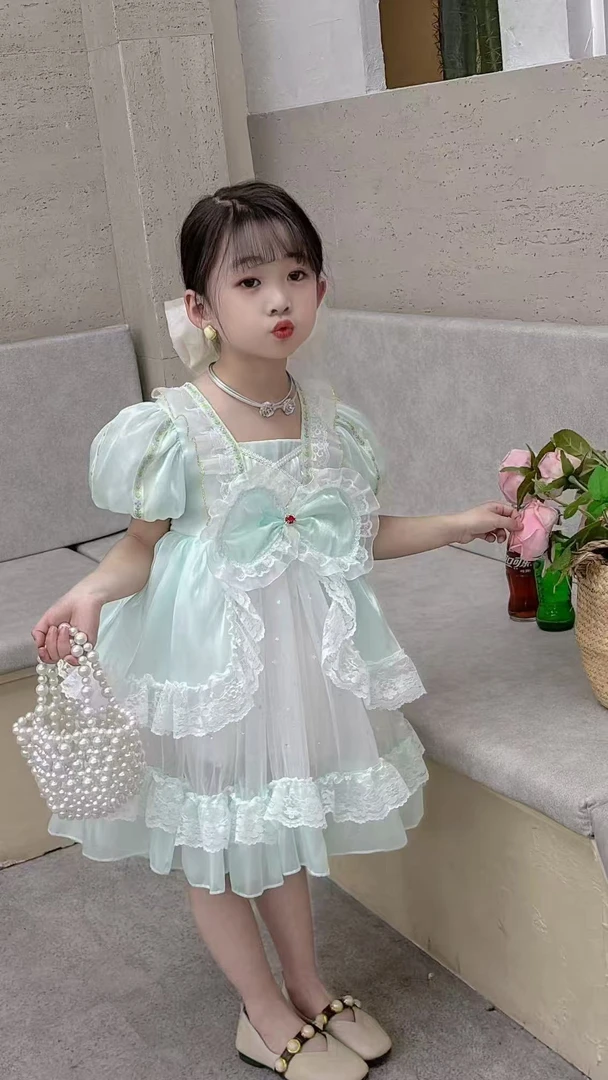 39（听号下单）时尚女童重工儿童洛丽塔公主裙洋气百搭洛丽塔蓬蓬裙