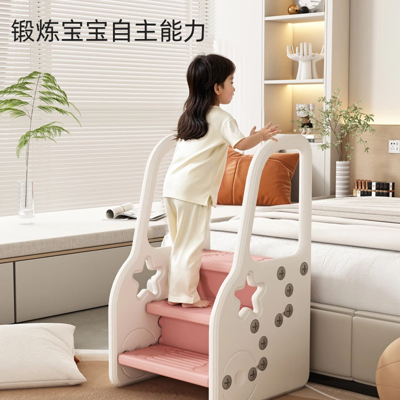 儿童垫脚凳洗漱台踩凳宝宝卫生间刷牙洗脸阶梯马桶脚踏踩脚扶手凳