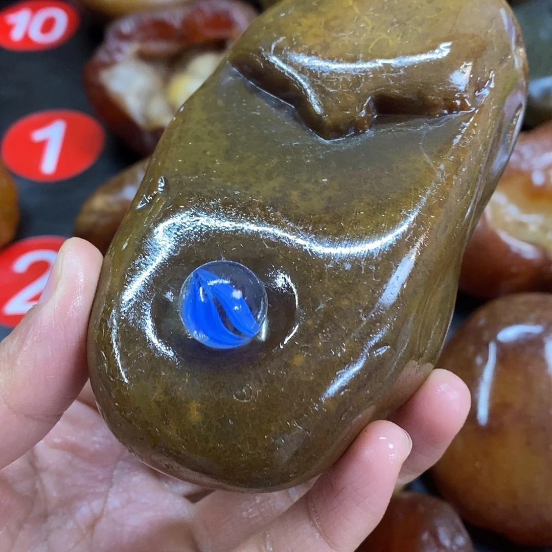 玛瑙/玉髓未镶嵌手把件