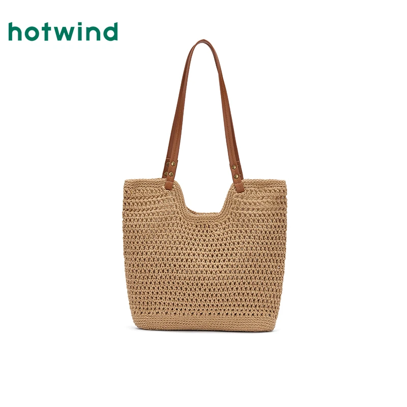 热风2025年春季新款女士田园镂空单肩包B58W25103