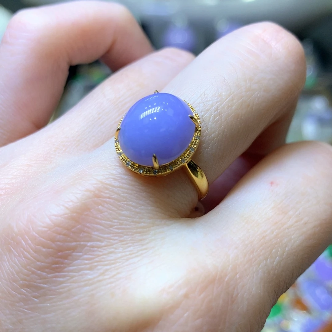 【闪购商品】翡翠颈饰18K金镶嵌翡翠吊坠项链