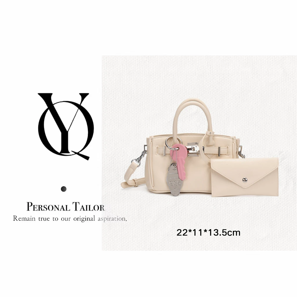 YUQIAO/新款时尚百搭手提单肩包M191白色
