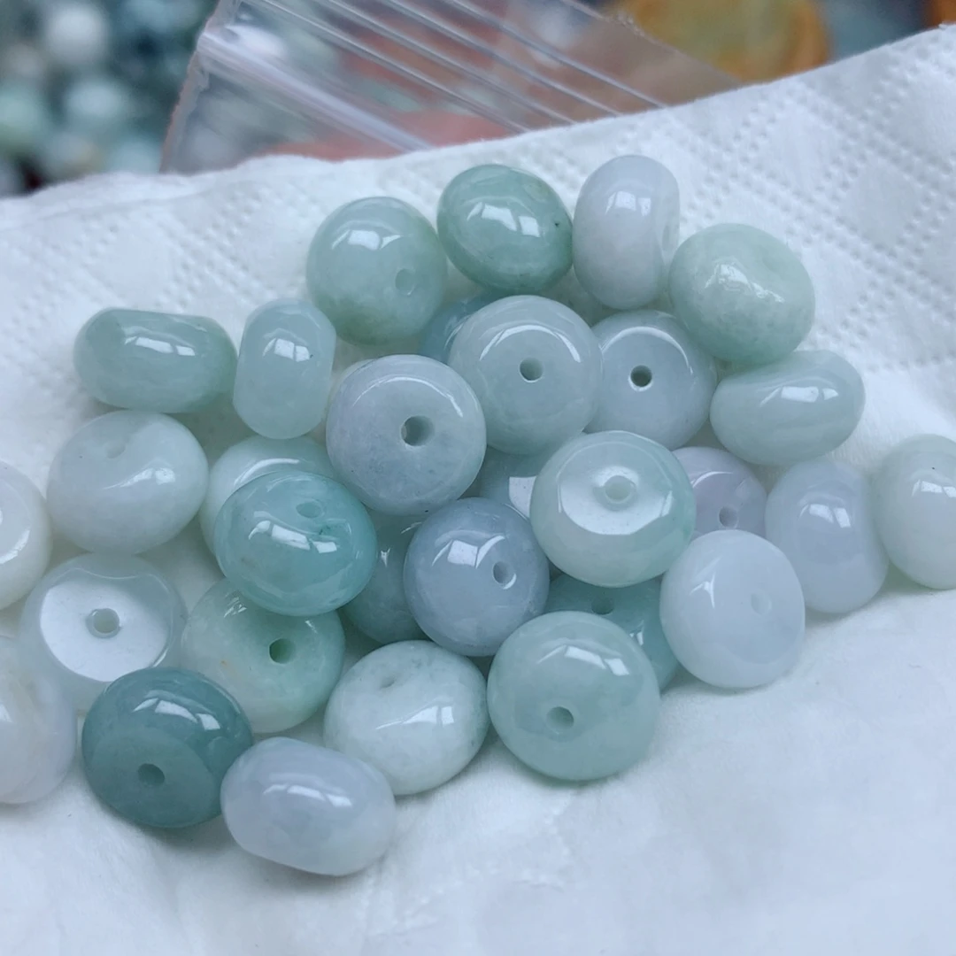 翡翠未镶嵌项链珠子珠