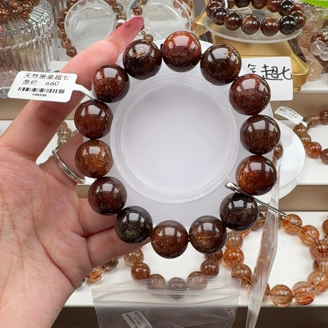 未镶嵌水晶手链黑金超七多样性发其一