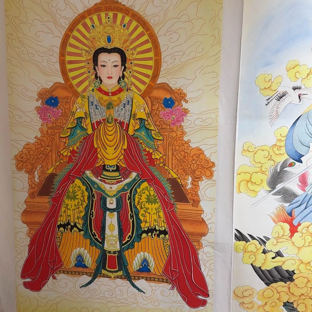 喵****国画王母娘娘一副作品