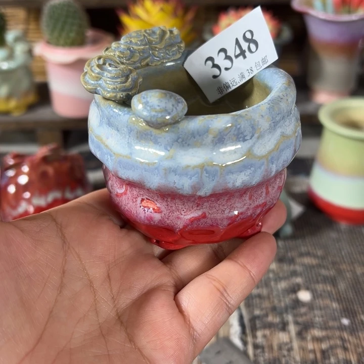 口5 手工花盆满30包邮