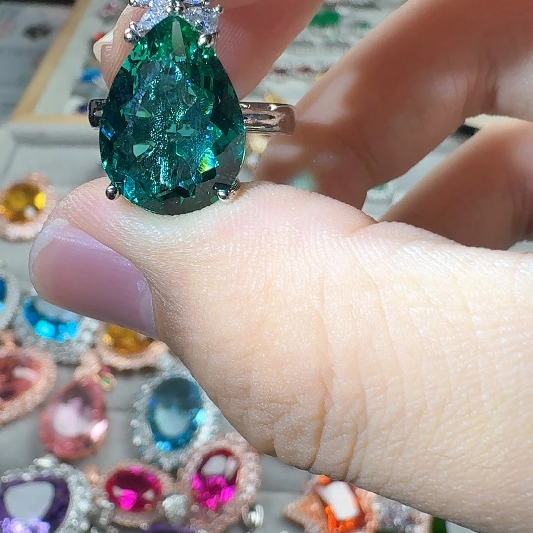 托帕石耳饰银S925镶嵌