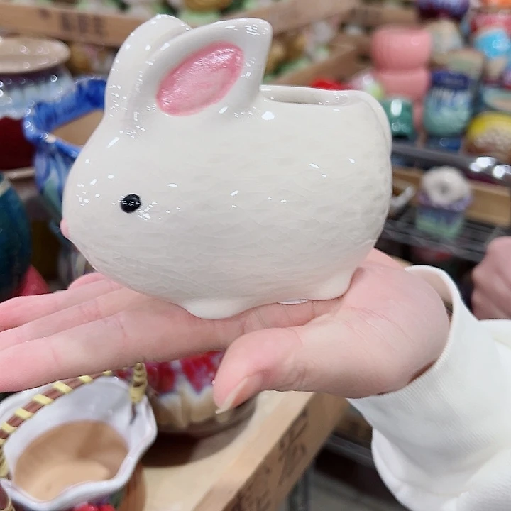 有孔.凑满10元发货多肉陶瓷花盆！