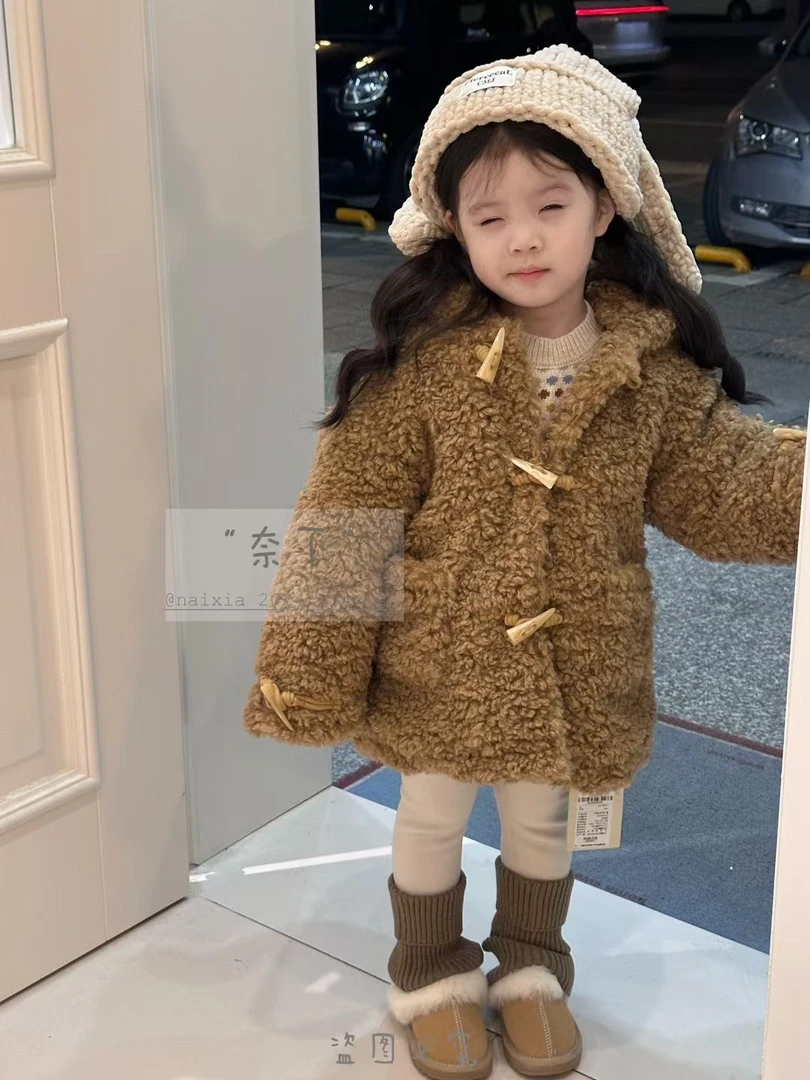 【奈】牛角扣羊毛外套 6623