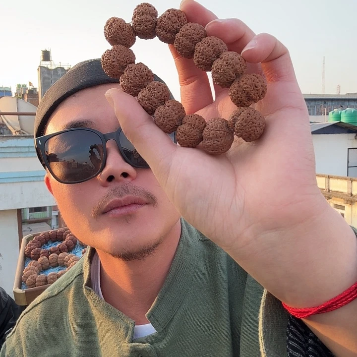 手串金刚菩提国宝熊猫菠萝蜜21毫米银标