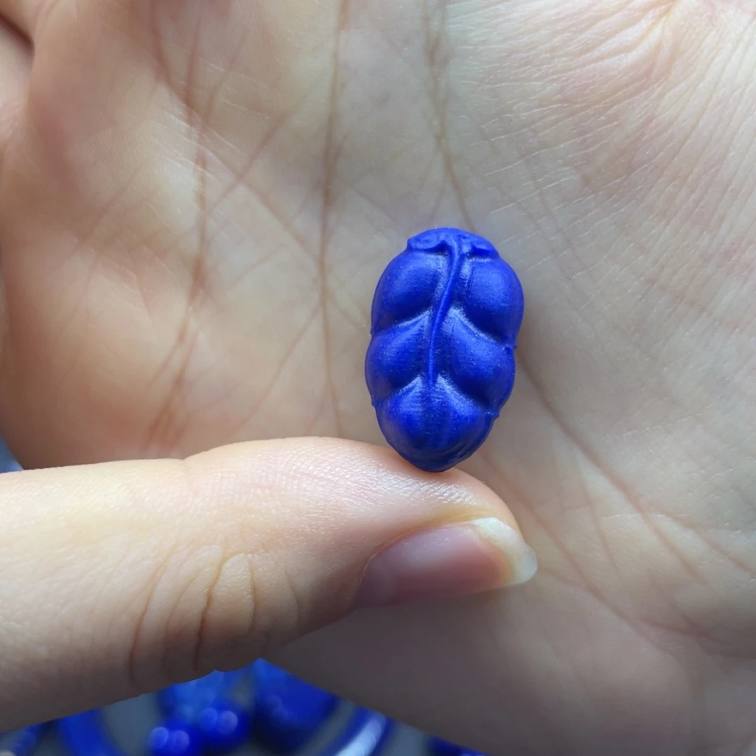 青金石未镶嵌小叶子