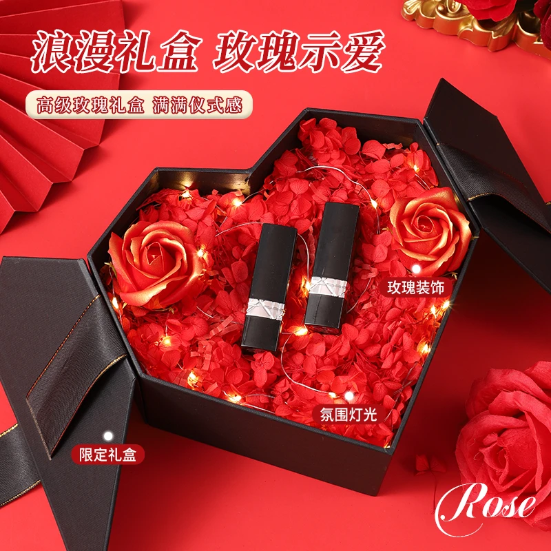 生日礼物送女朋友老婆惊喜送闺蜜仪式感高档轻奢口红套装礼盒