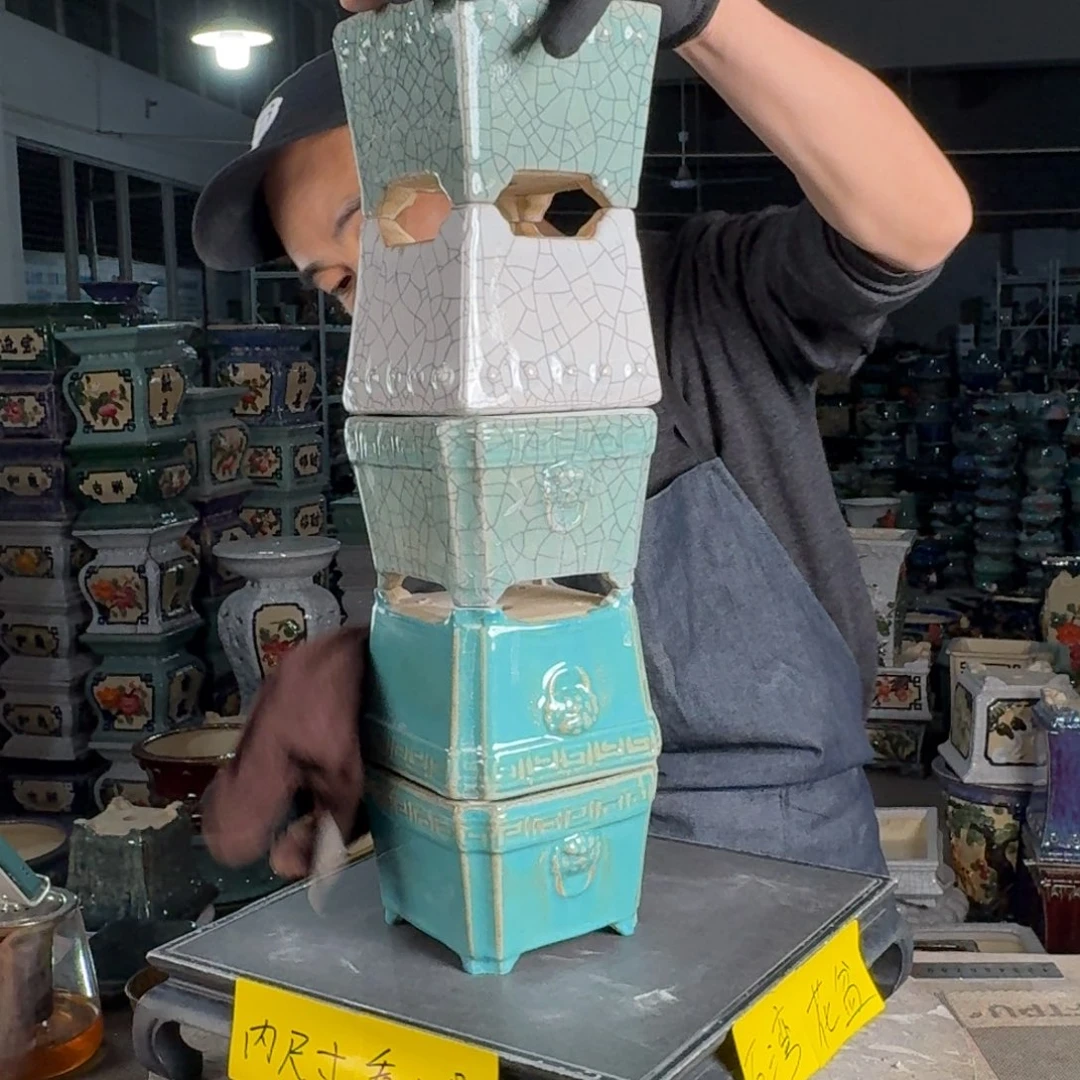 一风堂石湾花盆 内10*7微瑕468