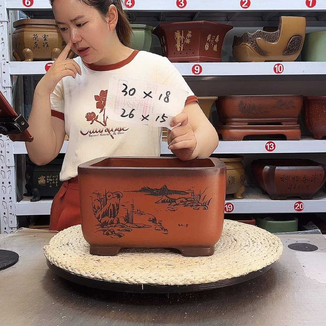 紫砂花盆紫砂花盆