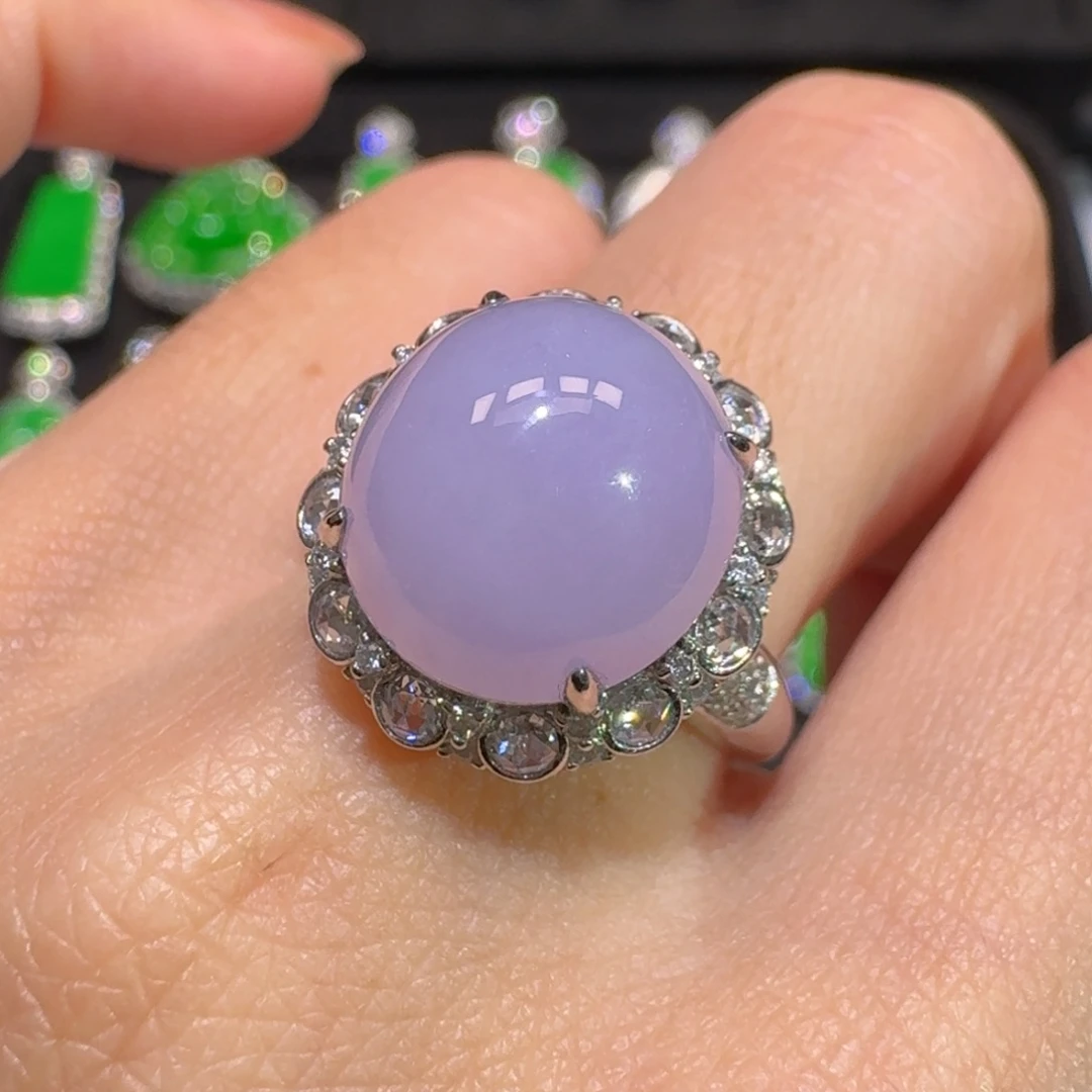 翡翠18K金镶嵌戒指收到货48小时鉴赏期