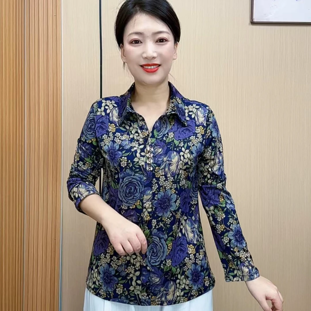 2025夏季新款时尚洋气，减龄显瘦薄款长袖(薄款衬衫领)