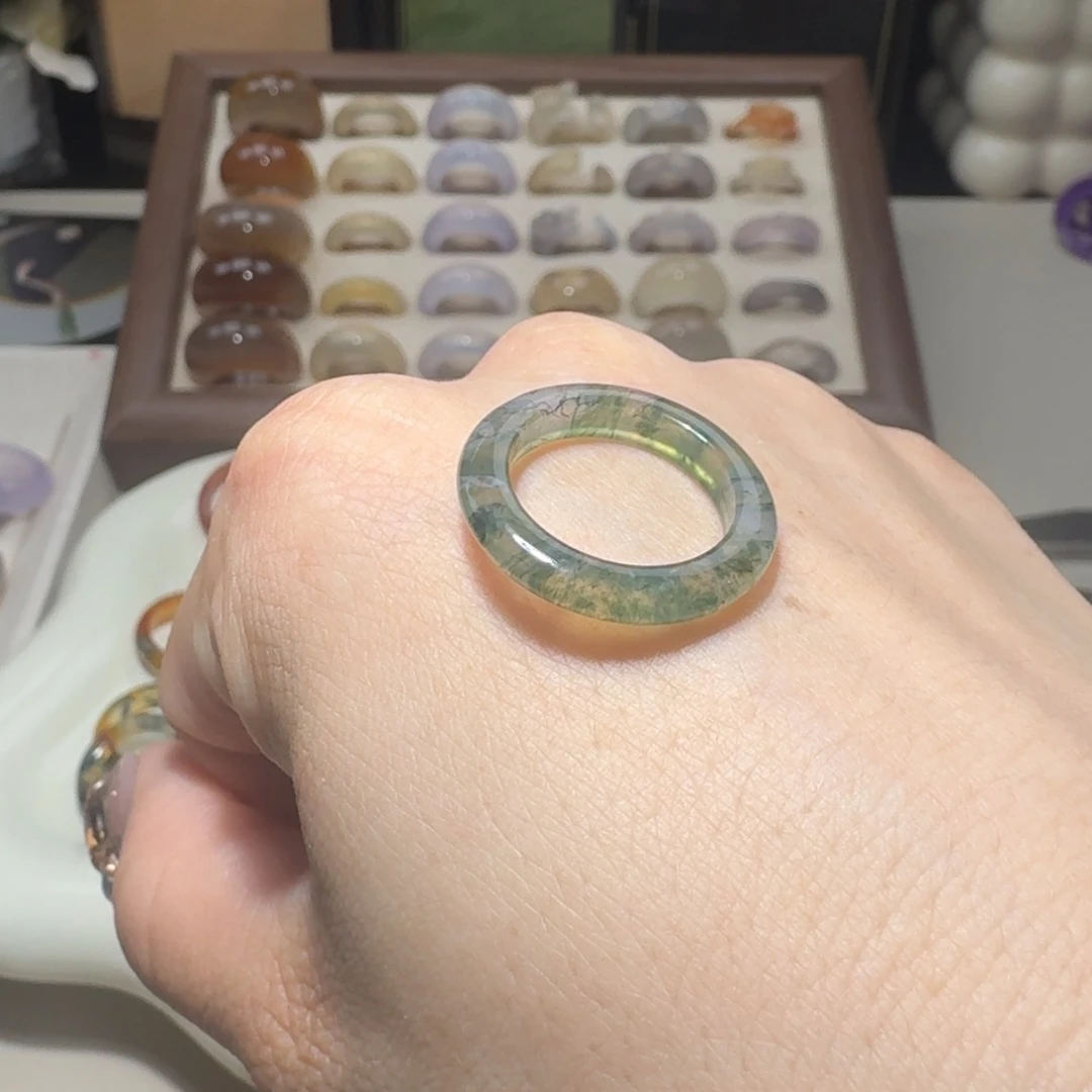 玛瑙/玉髓未镶嵌戒指