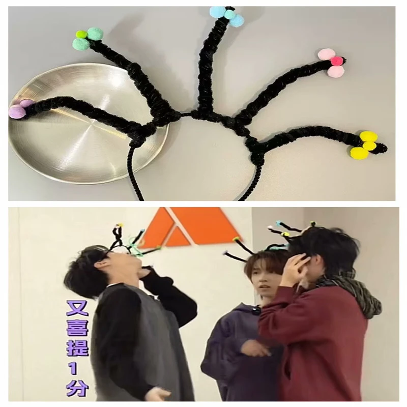 马嘉祺丁程鑫贺峻霖严浩翔同款小熊发箍狐狸熊猫发饰搞怪可爱头饰